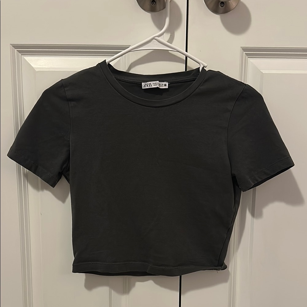 Zara Women's Black Crop Top